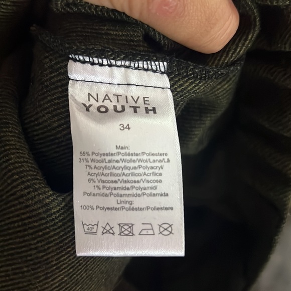 NWT native youth  dark gray pants size: 34 - Picture 6 of 8